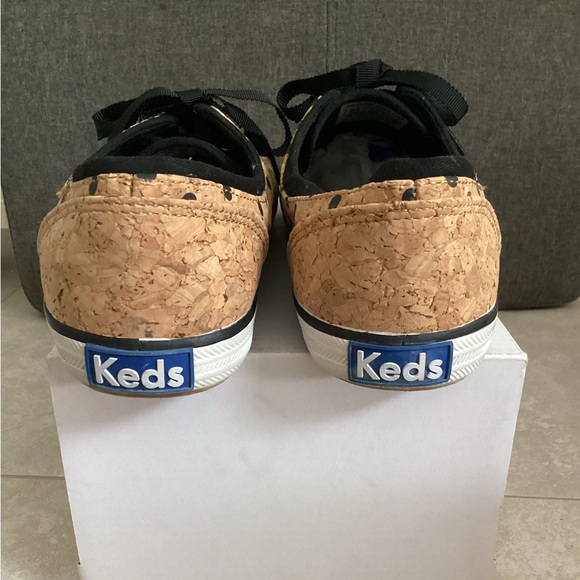 ♦️ KEDS Rally sneakers Cork Sz 8 polka dot EUC - Picture 4 of 6